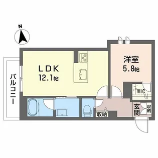 シャーメゾン アトリエール【1階】の間取り
