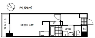 ウィルドゥ浜崎通【4階】の間取り
