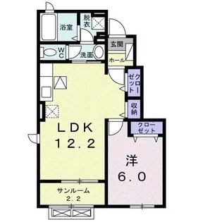 トータルインJ【1階】の間取り