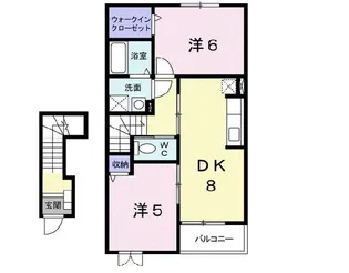 ディーフォーラム大山【2階】の間取り
