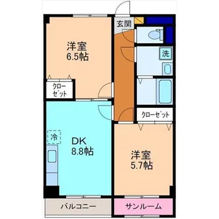 ブルーハイム・K【2階】の間取り