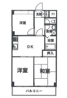 ブルームライフ市川【6階】の間取り