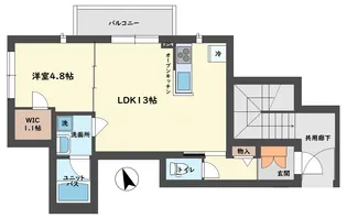 Plage Eifukucho プラージュエイフクチョウ【3階】の間取り