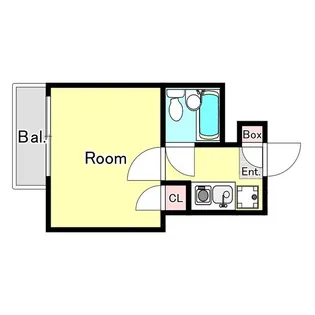 ガーデンスクエア国立【4階】の間取り