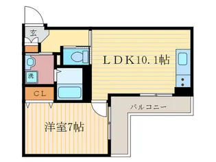 FIORE西院【2階】の間取り