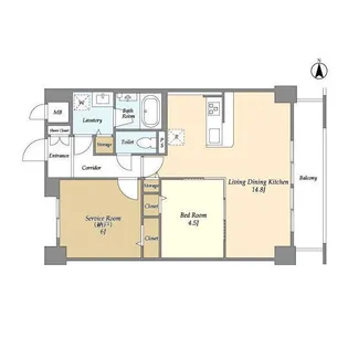 コンフォリア北小金【2階】の間取り