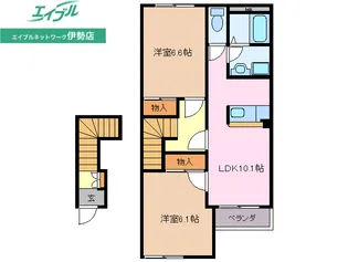 メリヴェール【2階】の間取り