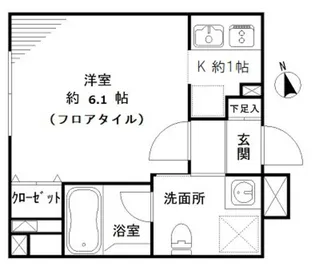 リベルタ東新宿【4階】の間取り