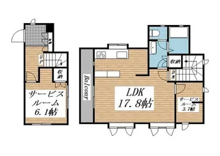 野沢Nハウス【2階】の間取り