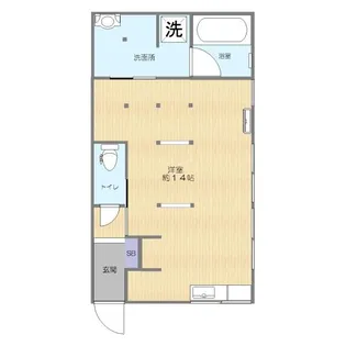 アパートエイム【1階】の間取り