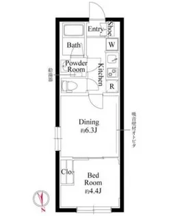 グローリオシェルト池袋V【3階】の間取り
