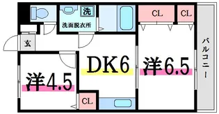 イーストハイムII【2階】の間取り