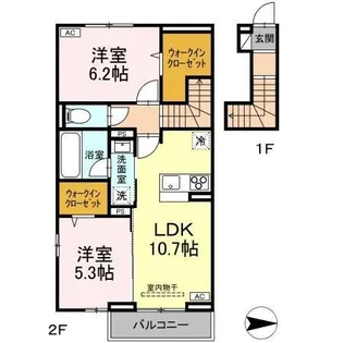 EL viento PISTA【2階】の間取り