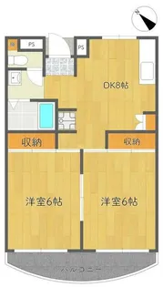 ダイワマンション【2階】の間取り