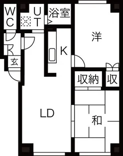 メルハープ南郷【2階】の間取り