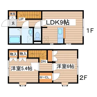 アヴァンセタウン D棟の間取り