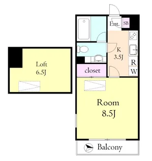 サンヴィアーレ一橋学園【2階】の間取り