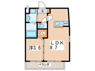 サントリーニ横浜【1階】の間取り