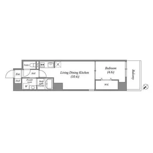 ブロード江坂広芝町レジデンス【5階】の間取り