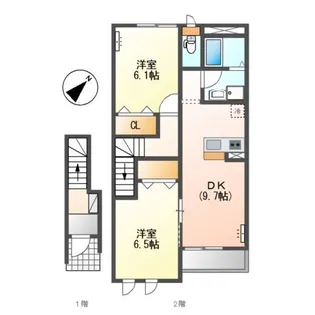 グラート・M【2階】の間取り