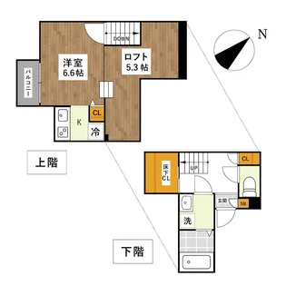 ADC保田窪STREAM【2階】の間取り