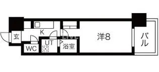 アーバンフラッツ五条堀川【5階】の間取り