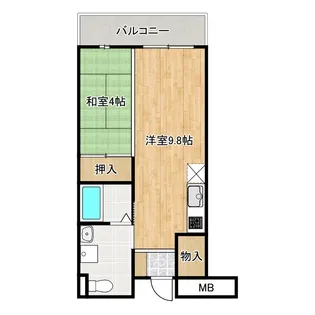 サンロワール和泉砂川【4階】の間取り