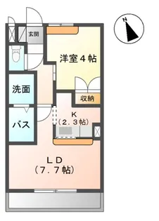 エスコンフォース(S.Comforce)【1階】の間取り