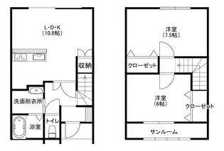 ARTEMIS老野森【1階】の間取り