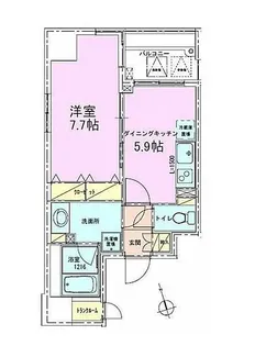 銀座レジデンス壱番館【11階】の間取り