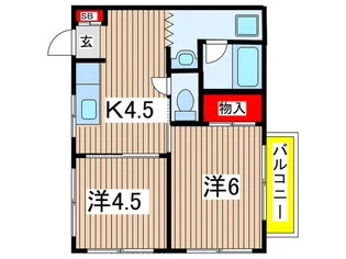 コーポ会和【3階】の間取り