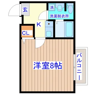 クレアフォーチュン連坊駅前【3階】の間取り