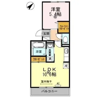 ローズ新町【1階】の間取り