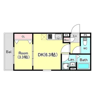 ジーメゾン春日部粕壁カヴェリ【1階】の間取り