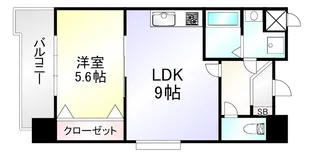 竪町センタービル【9階】の間取り