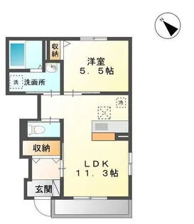 グレイスコート【1階】の間取り
