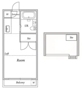 スカイクルーズ中台【1階】の間取り