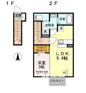 シャルム八山田【2階】の間取り