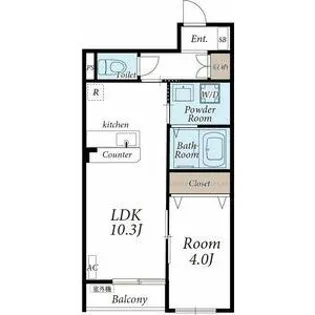 クレストI・II【1階】の間取り