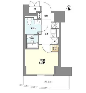 ミリアレジデンス御茶ノ水【8階】の間取り