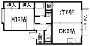 CASA竹風館【1階】の間取り