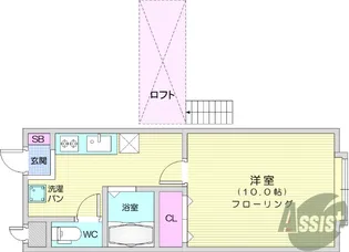 ピュアパレス【2階】の間取り