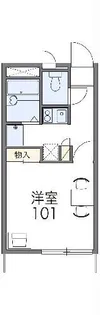 レオパレスシンフォニー【2階】の間取り