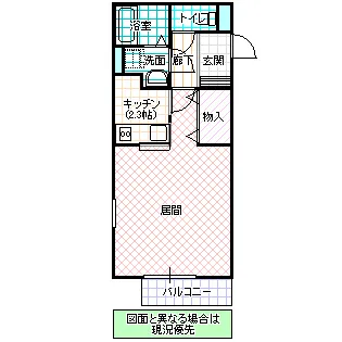 クレール大和【1階】の間取り