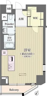 シュトラーレ神山町【8階】の間取り