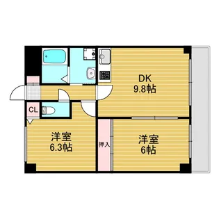 パークサイドテラス【1階】の間取り