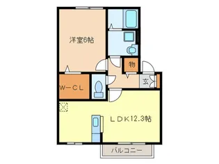 ウィルコ-ト山腰【2階】の間取り