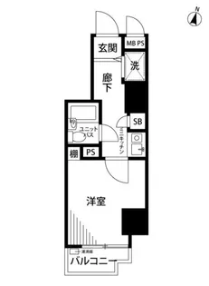 ライオンズプラザ白山【8階】の間取り