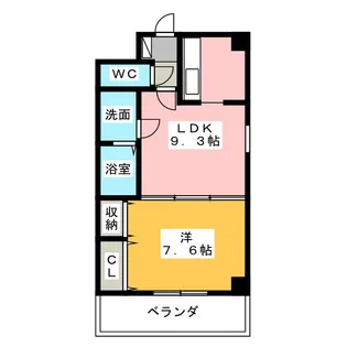 アンシャンテ車道【2階】の間取り
