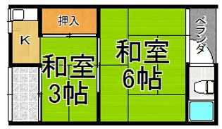 あじさいコーポ【2階】の間取り